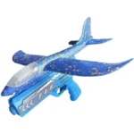 Lanceur d'avion Shoous Foetal Ding pour enfants, hélicoptère, modèle de lancer à la main, avion de catapulte à bulles, jouets de jeu de tir – Image 6