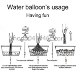 Ballons d'eau à remplissage rapide pour enfants, jouets de plage instantanés, jouets de combattant en plein air d'été, bombes magiques, 111 pièces – Image 5
