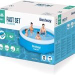 Psicine Bestway ronde autoportante 305 x 76 cm Fast Set avec  pompe et filtre pour une meilleure économie d'eau