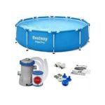 Piscine Hors-Sol Ronde Bestway Steel Pro™ avec Cadre en Acier et Pompe de Filtration - 3.05m x 0.76m ☀️💦 – Image 7
