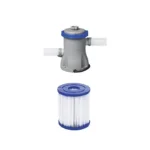 Psicine Bestway ronde autoportante 305 x 76 cm Fast Set avec pompe et filtre pour une meilleure économie d'eau – Image 4