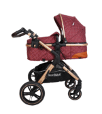 POUSSETTE TENDANCE RÉVERSIBLE GRENAT – MON BÉBÉ