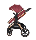 POUSSETTE TENDANCE RÉVERSIBLE GRENAT – MON BÉBÉ – Image 5