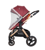 POUSSETTE TENDANCE RÉVERSIBLE GRENAT – MON BÉBÉ – Image 6