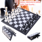 Jeux des échecs Chess Set & Checker Magnétique blanc – Image 2