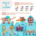 42 pièces de jouets magnétiques, STEM, jouets de construction, – Image 8