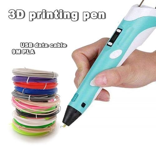 Stylo 3D d'impression avec Ecran LCD pour Enfant et Adulte + 9m de fil