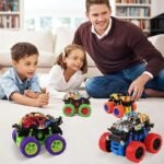 Voiture de jouet de camion de monstre, cadeau de camion de monstre de voiture de jouet de SUV, mini jouets de pneus en caoutchouc – Image 6