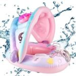 Bouée Siège Bébé avec Auvent Anti-UV – Protection Soleil