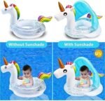 Bouée Siège Bébé Licorne avec Auvent et Paillettes – 8M+ – Image 2