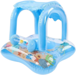 Bouée gonflable avec Pare-Soleil - Bleu – Image 4