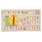boîte dapprentissage mathématiques en bois avec tableau noir – Image 2