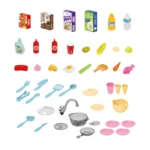 Little Chef  Cuisine jouet 65 pièces avec évier à eau, sons & lumières – Image 4