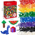 1000 bricolage blocs de construction créatifs ensemble en vrac blocs de construction