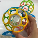 Hochets de boule de préhension doux pour bébé, avec cloche, jouet sensoriel éducatif – Image 3